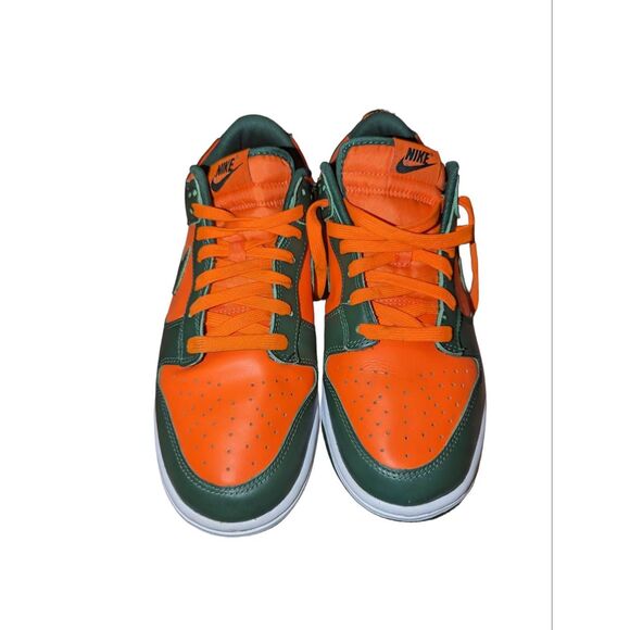 Nike Other - Nike Men's  Dunk Low Miami Hurricanes Size 9.5D Excellent Condition Without Box